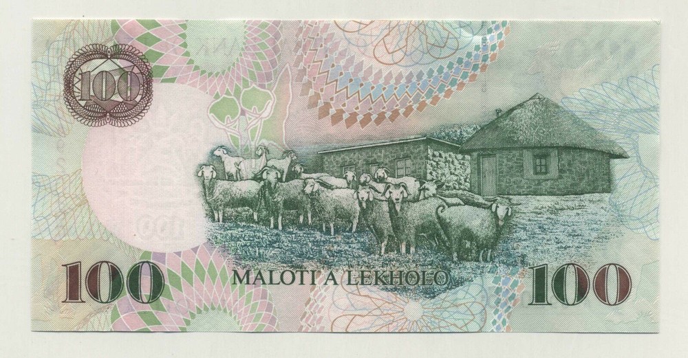 Lesotho 100 Maloti 2009 Pick 19.e UNC banknote Uncirculated