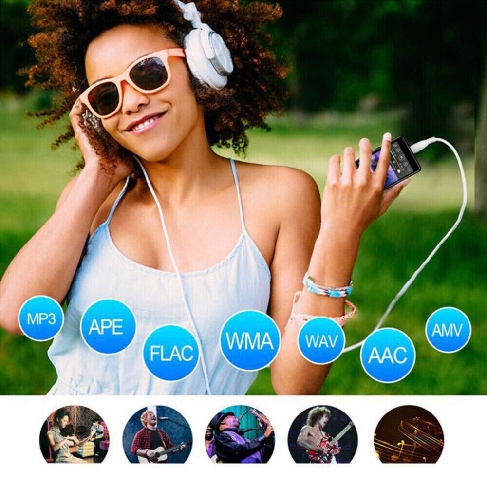 Ultra-thin Full Screen MP3 Player Portable Bluetooth Touch Music Player