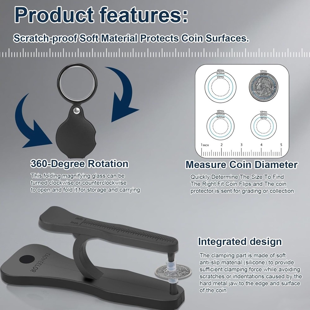 Coin Ping Tester Kit Gold & Silver, Portable & Technical Specifications Style
