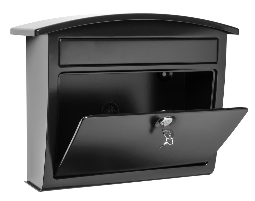Architectural Mailboxes Dal Rae Galvanized Steel, Locking, Wall Medium, Black