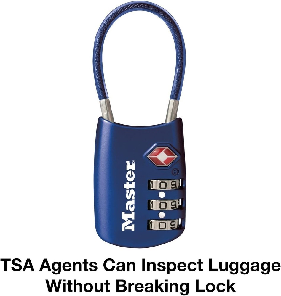 TSA Approved 4688D Customized Combination Luggage Lock - 1 Pack Assorted Colors