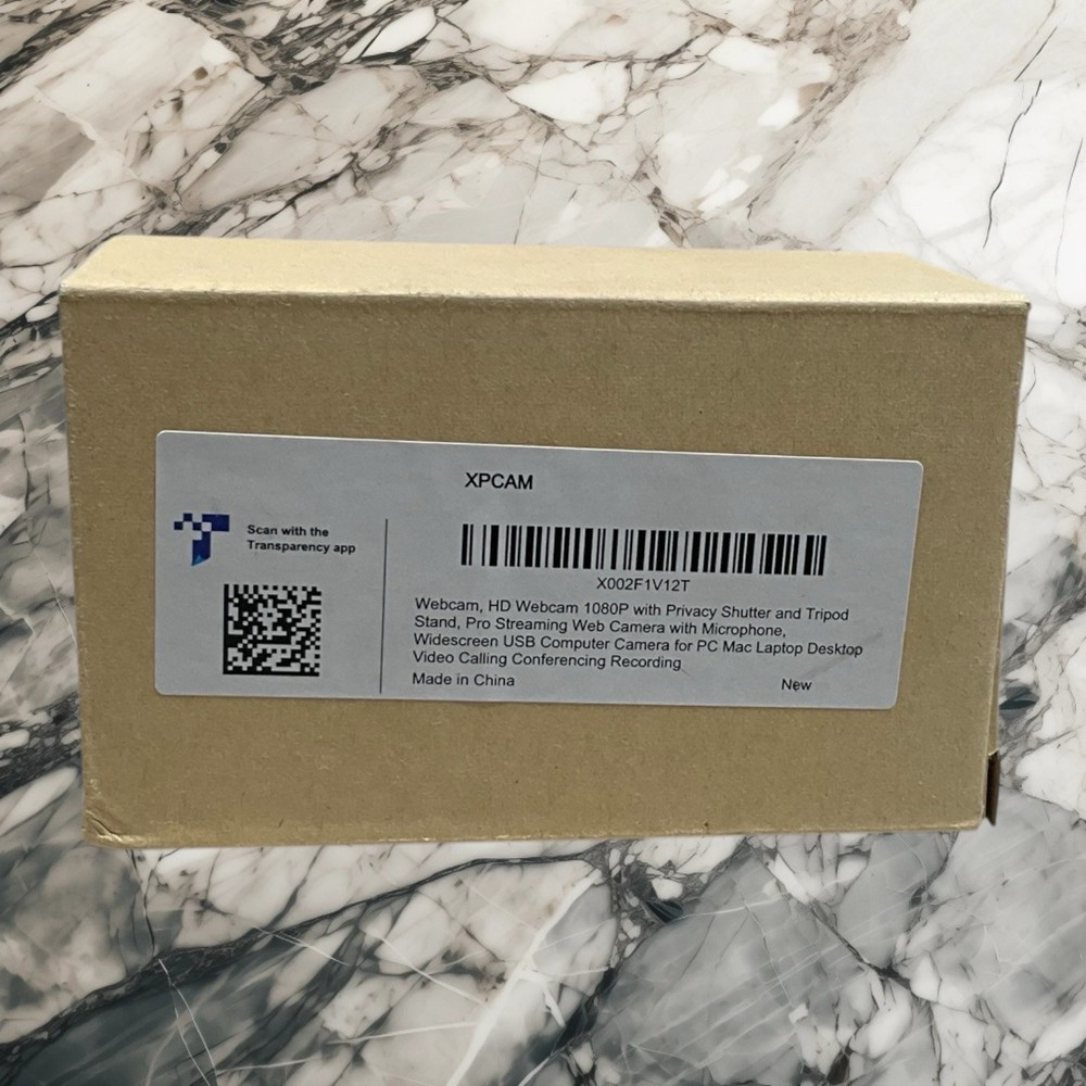 XPCAM HD Webcam 1080P Privacy Shutter Tripod Mount USB