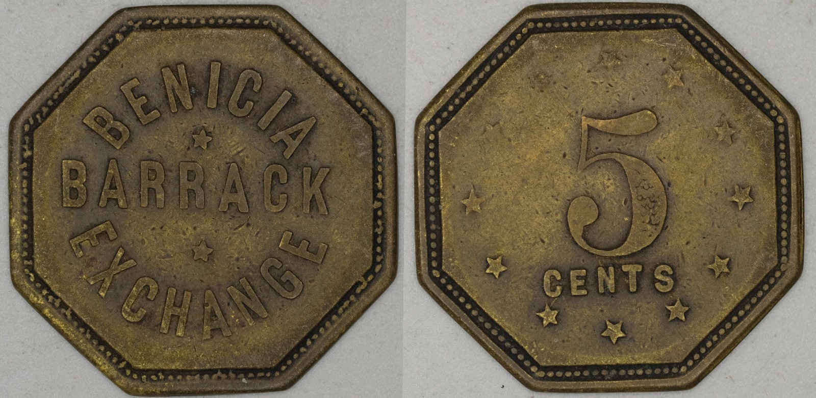 BENICIA BARRACK EXCHANGE Benicia, California military token K3