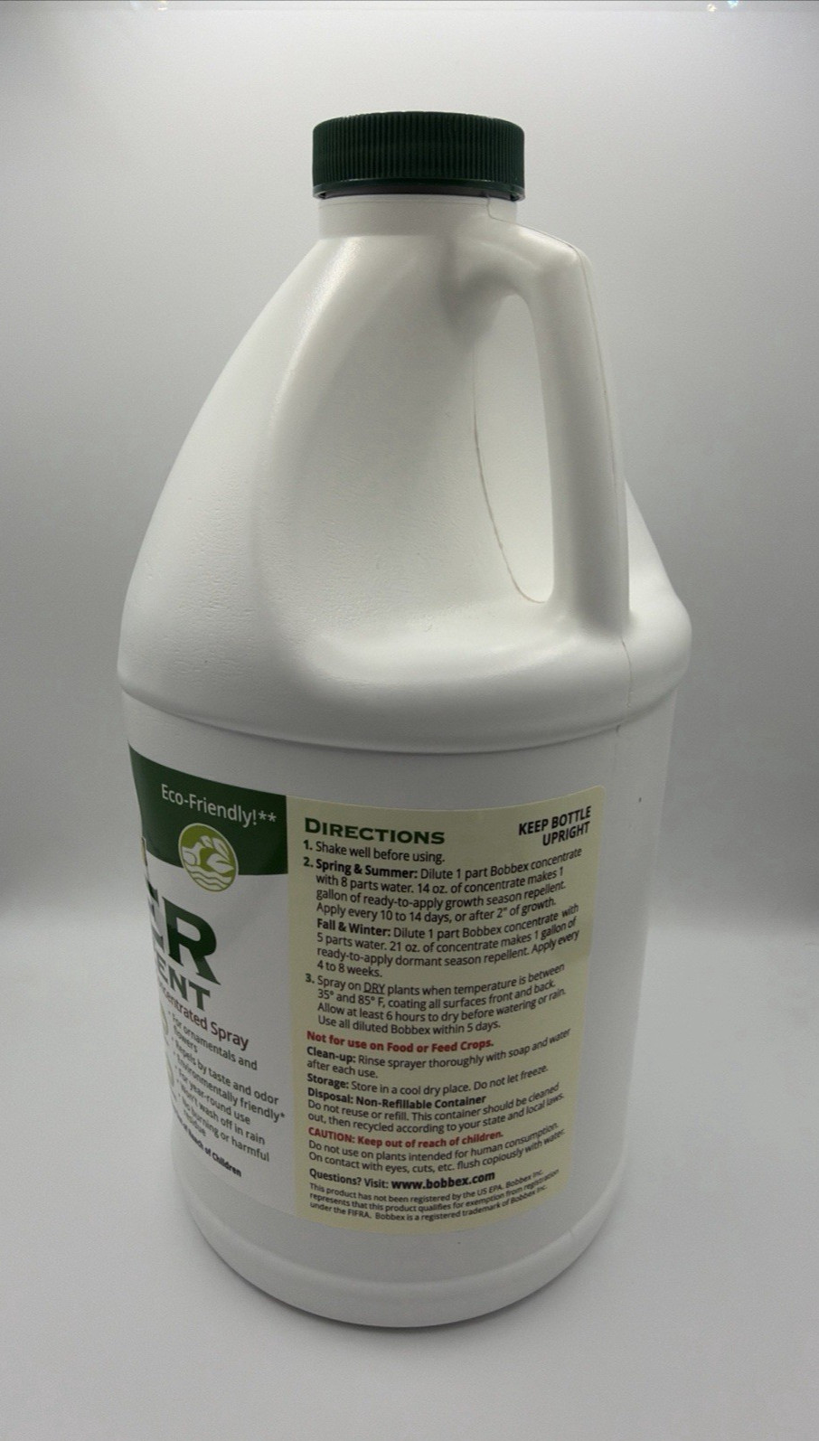 Bobbex Deer Elk Moose Deterrent Concentrate 64 Oz (Half Gallon)