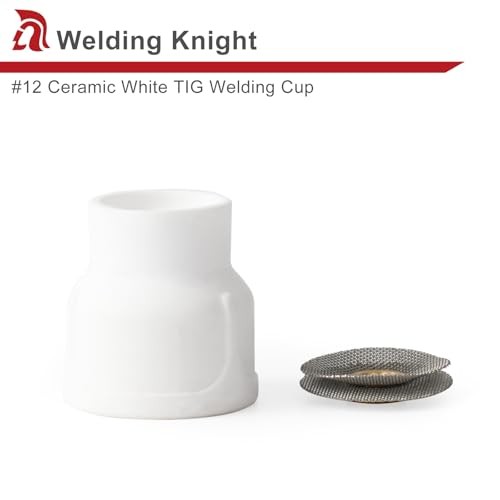 #12 Ceramic (5-Pack) White TIG Welding Cups with 3/32" Diffuser 5-PK