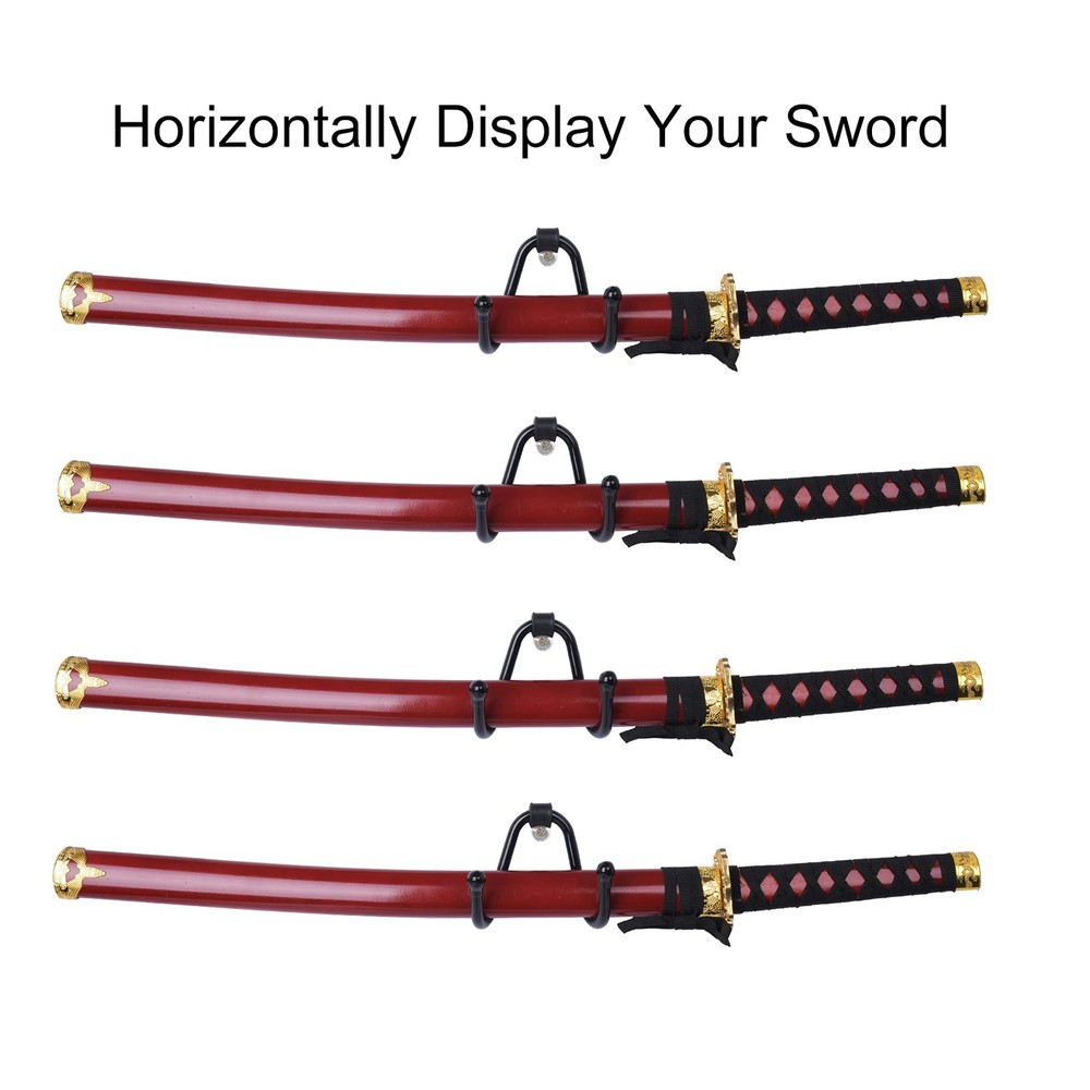 4 Pack Small Adjustable Sword Wall Mount Display Rack Stand Holder Hook Hanger f