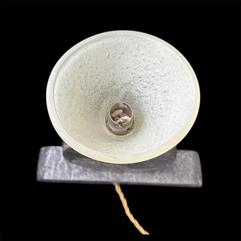 Arts & Crafts Hammered Pewter Table Lamp With Celtic Design