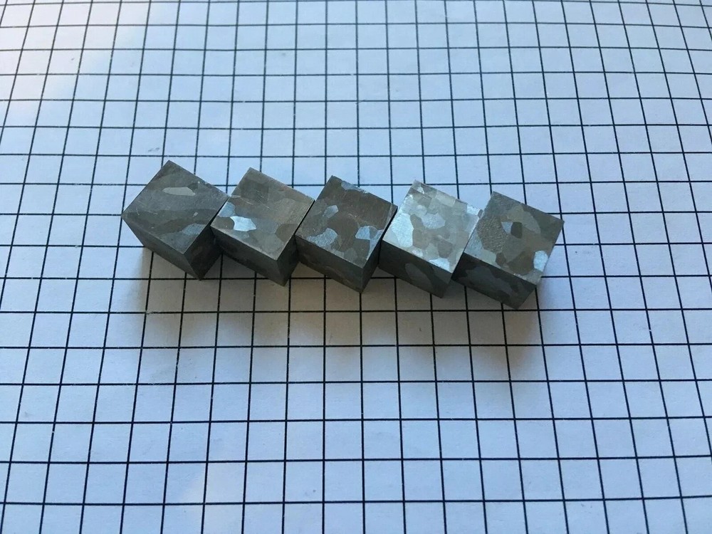 Cobalt 10mm cube etched crystal structure periodic table element Collection