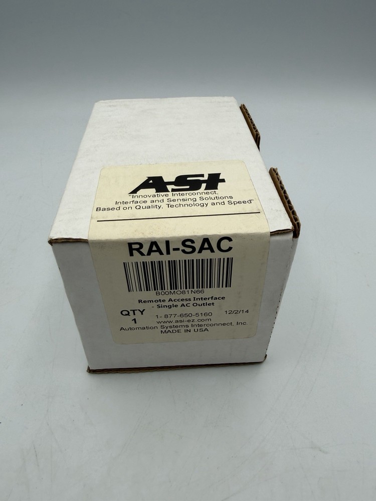 ASI RAI-RJ45US RJ45 Through Panel Connector Remote Access Interface