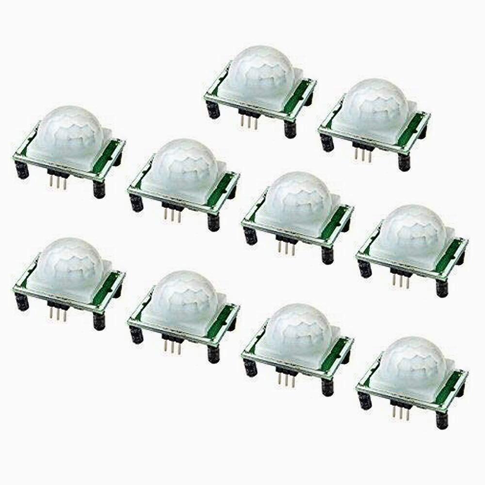 10 PCS HC-SR501 PIR Module Pyroelectric Infrared Motion Sensor Module Detecto...