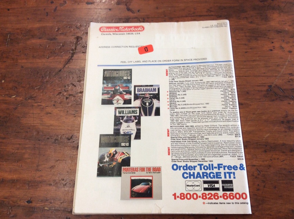 Classic Motorbooks 1983 Catalog