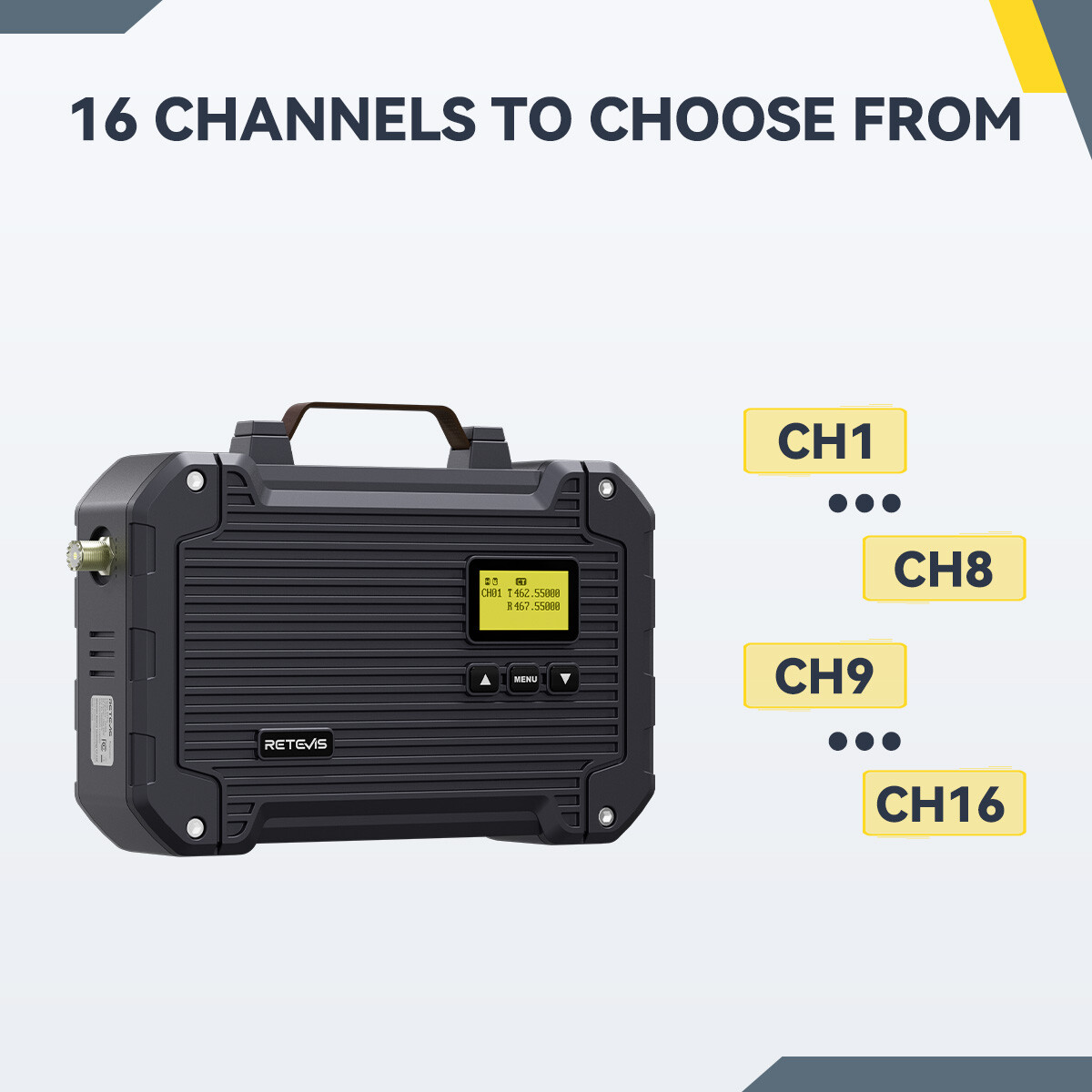 Retevis RT97L 22W GMRS Repeater Waterproof Full Duplex Long Range Repeater