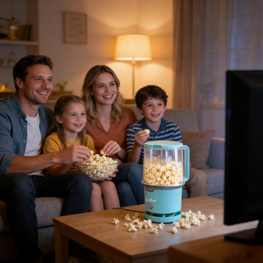 8-Cup Capacity Blue Air Popcorn Maker