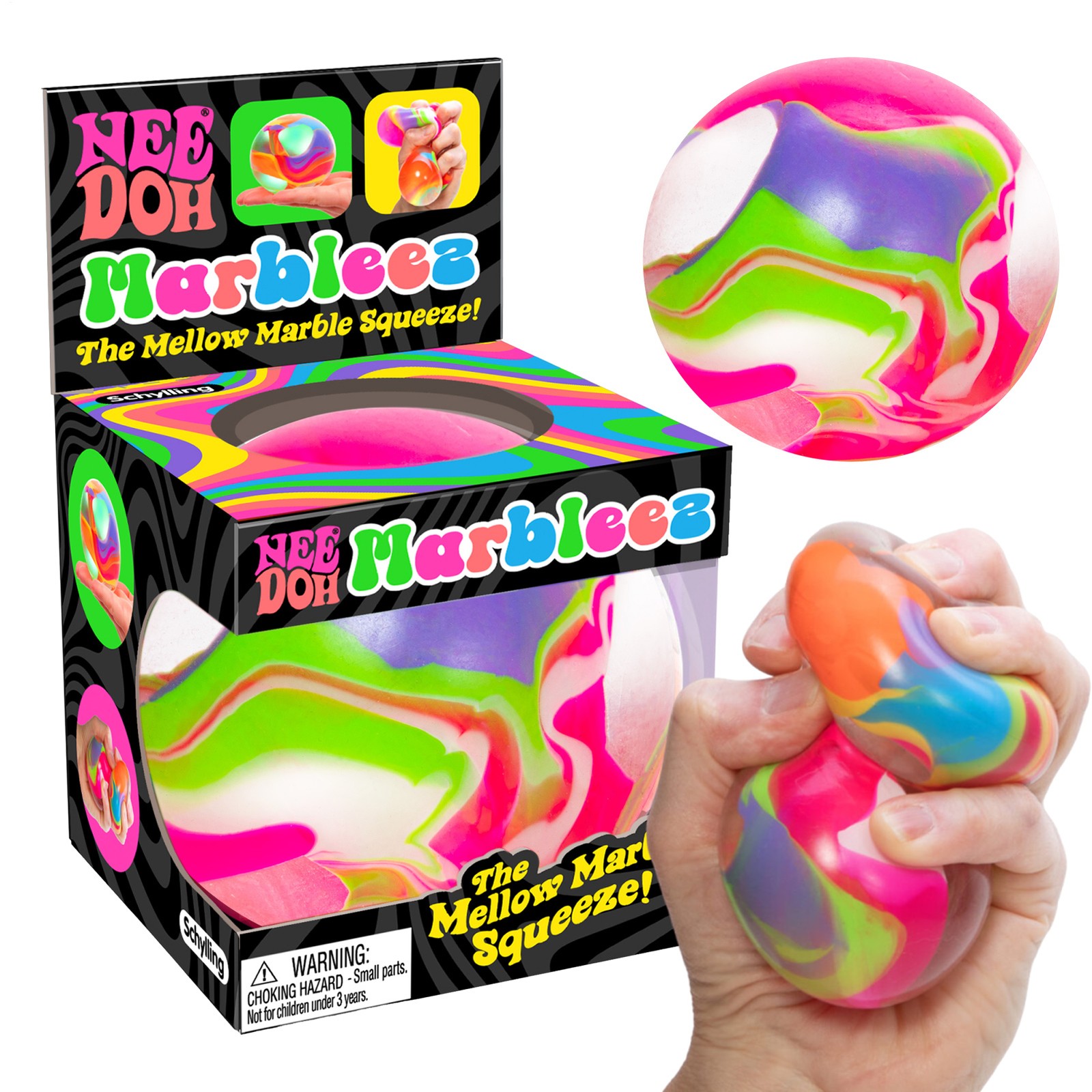 NeeDoh Super Marbles Marbleez Stress Ball [1 RANDOM Color!]