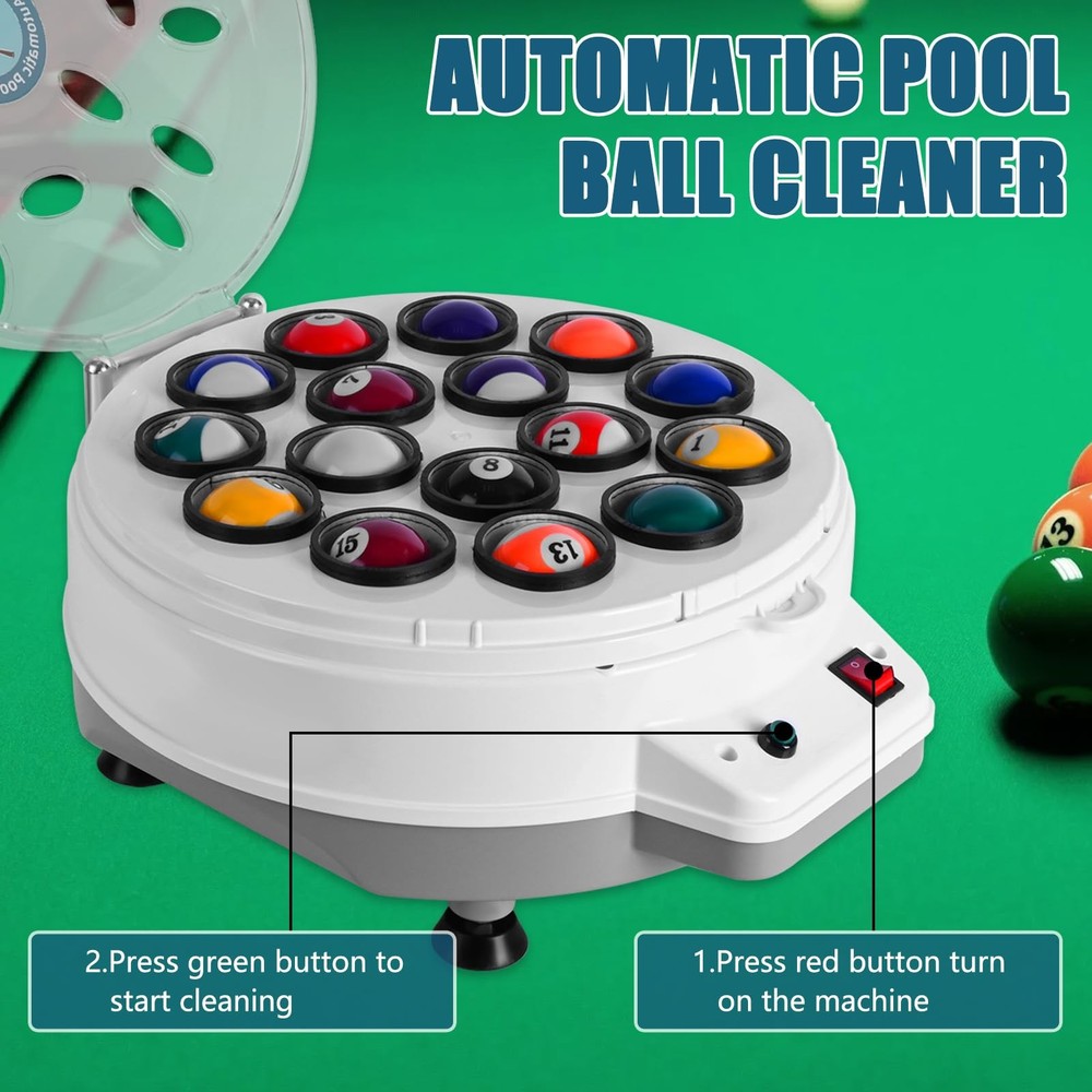 Pool Cleaner,110V Automatic Billiard Cleaner,Pool Cleaner Machine,Electronic ...