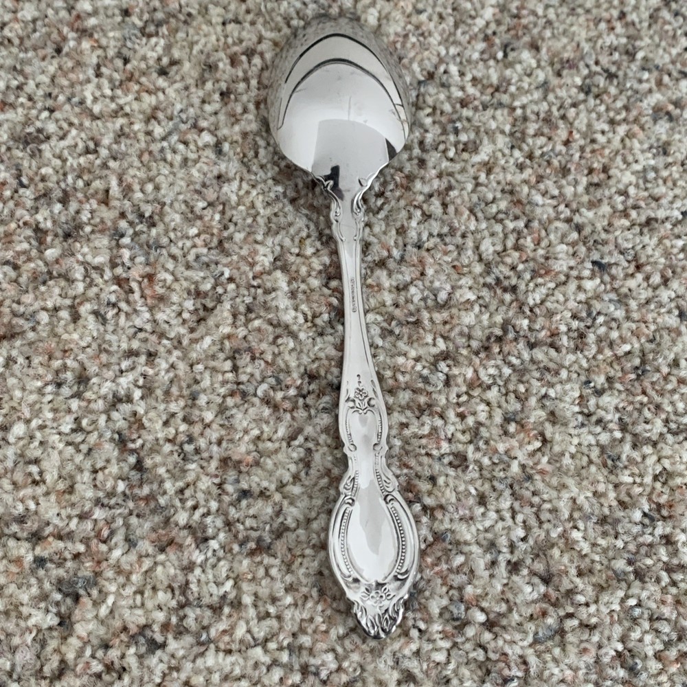 Oneida FREDERICK II 8.5 Serving Spoon Stainless Heirloom Cube Glossy Silverware