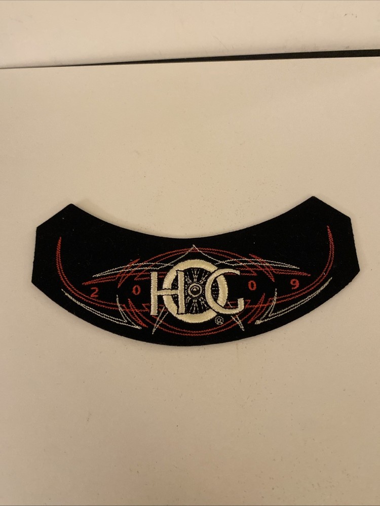 Hog Harley Owners Group Year 2009 Embroidered Patch Black Red #I40