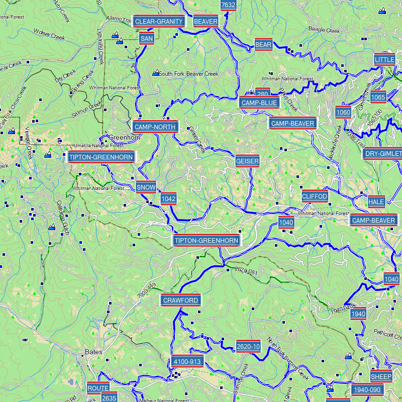 TrakMaps Snowmobile US West - Garmin GPS Map