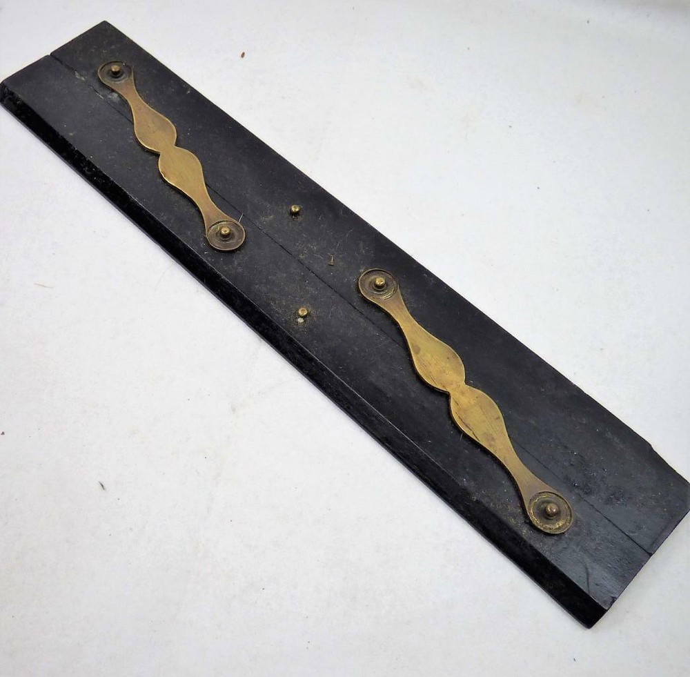 parallel  RULE / RULER ANTIQUE LARGE ebony drawing instrument