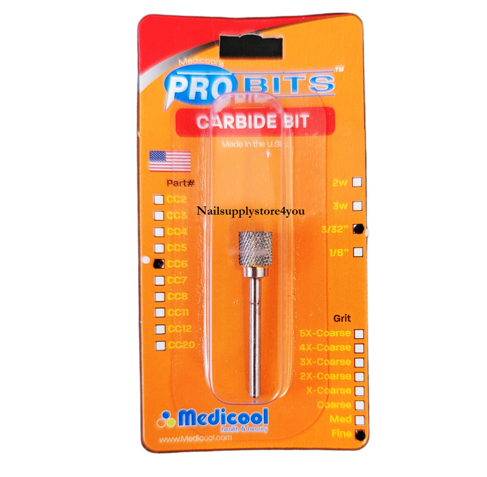 Medicool Professional Carbide Bits 3/32  FINE Grit  - (CC6)
