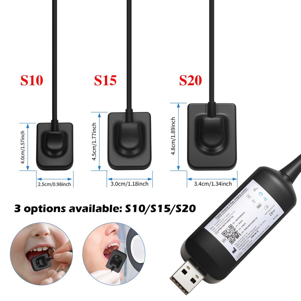 Dental X ray Sensor Digital Sensor Rayos Digital Imaging System Sensor w/ Holder