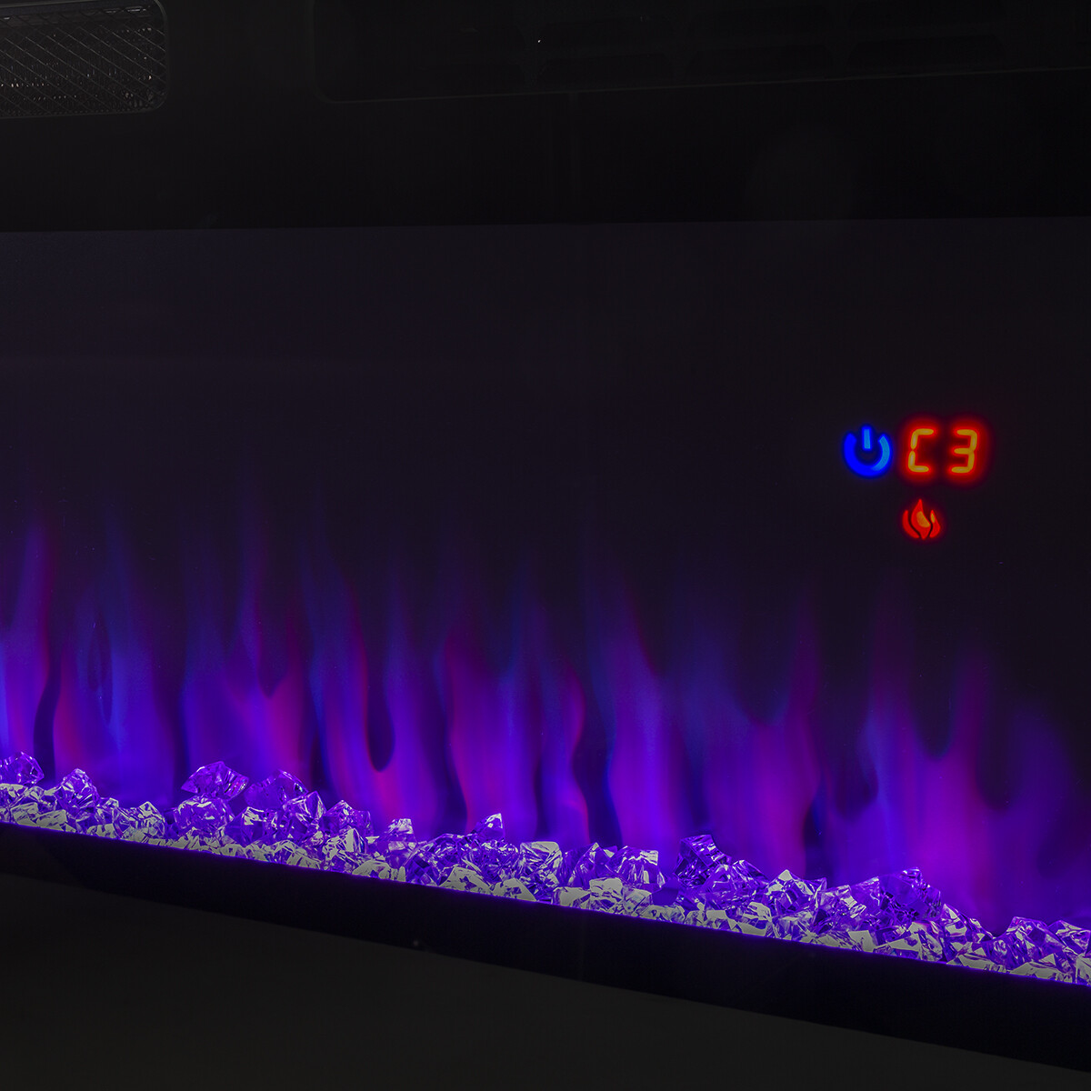 50" Electric Fireplace Recessed insert or Wall Mounted Standing Electric Heater