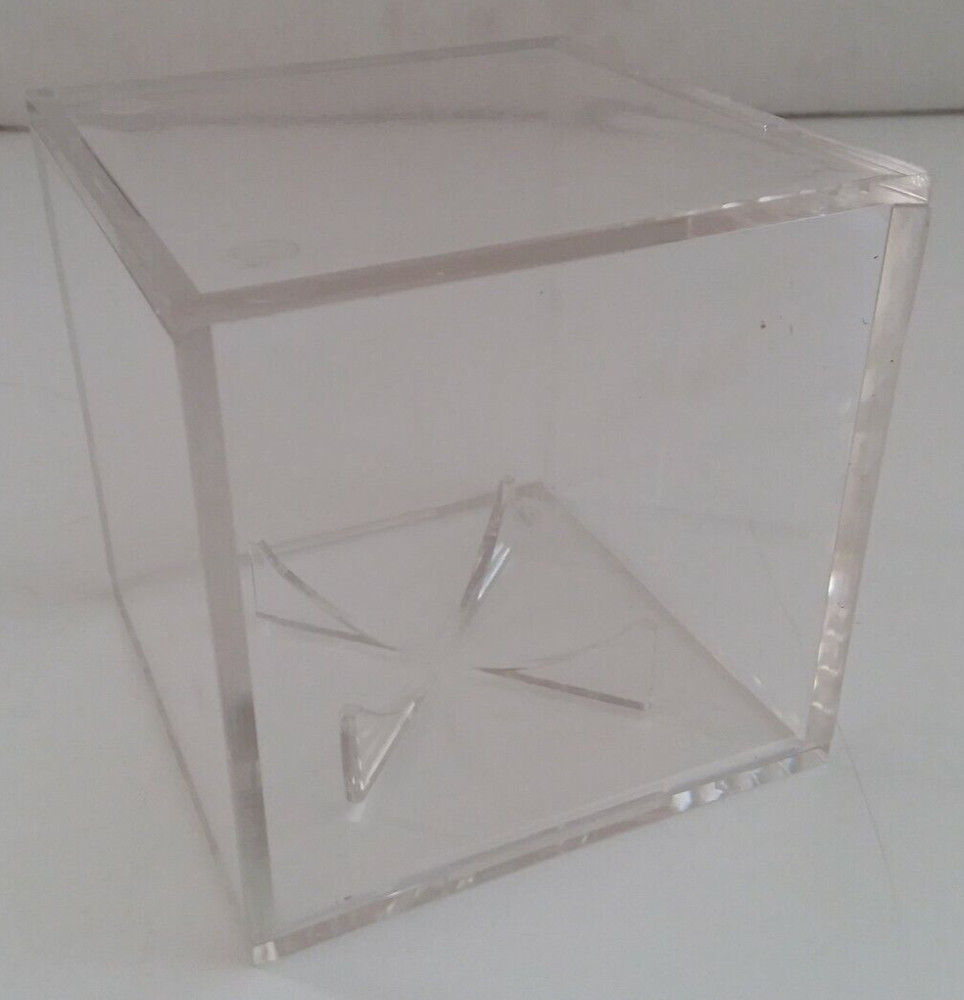 (8) Pro-Mold Plastic Baseball Cube IV 2 Pc Displays w/stand NIP 5yr UV Stackable