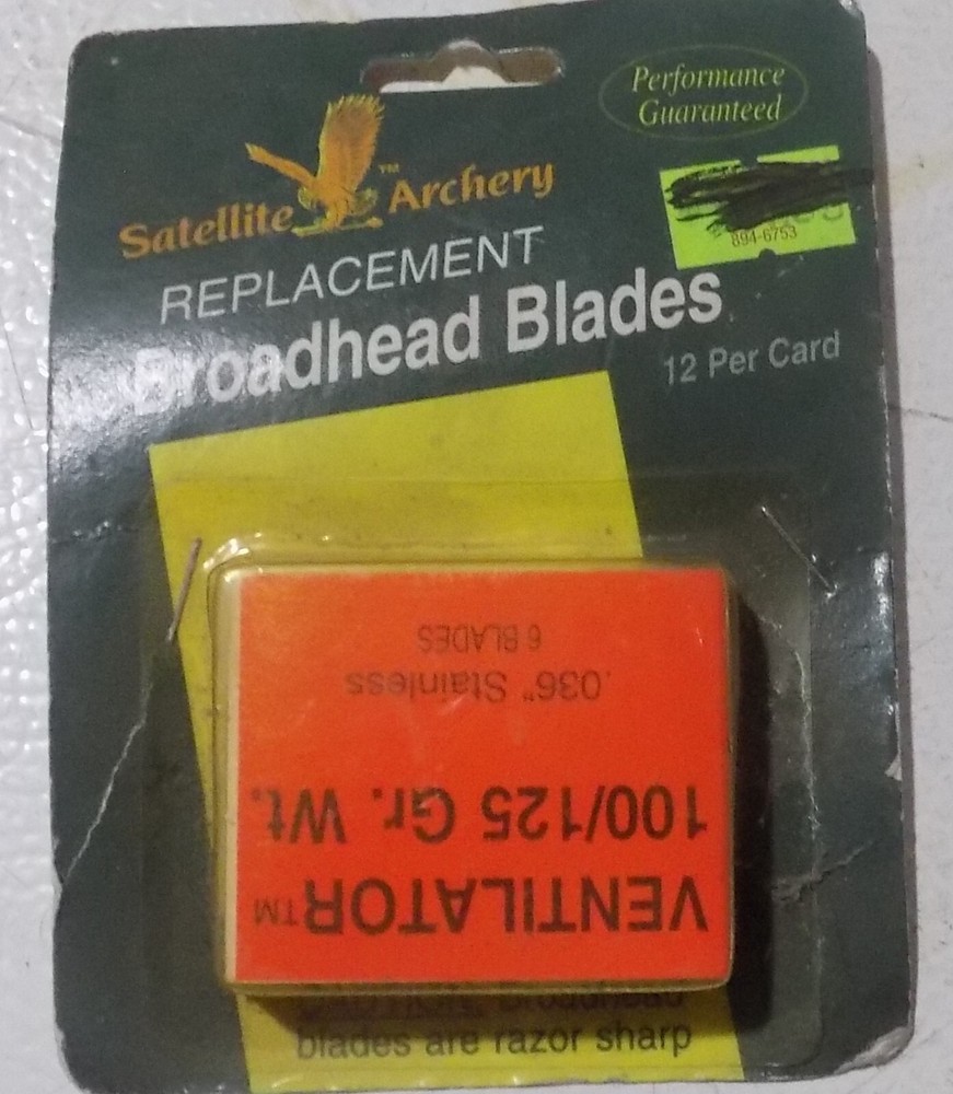 Satellite Replacement Broadhead Blades Ventilator 100/125 Gr