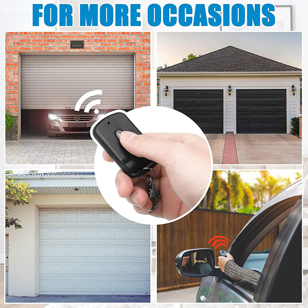 2PC Garage & Gate Door Remote Control Opener Transmitter 10 digit EZ Code 300MHz