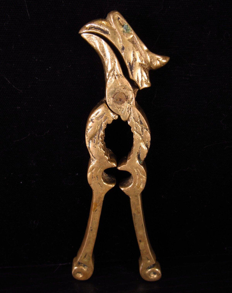 Vintage Brass Eagle Head Nutcracker