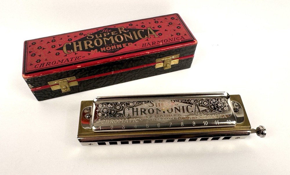 Pre-WWII  Hohner Super Chromonica Chromatic Harmonica! READ