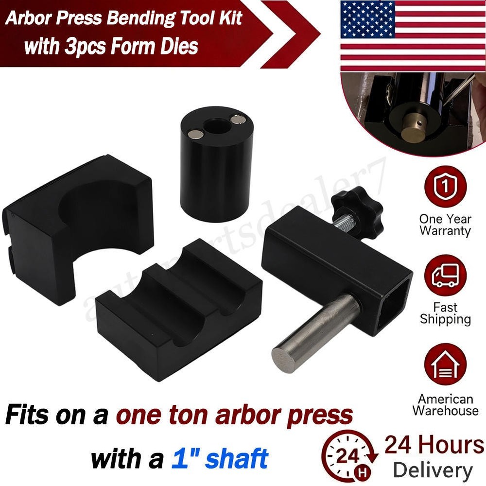 1-Ton Arbor Press Bending Tool Kit For Making Spoon Rings, Silverware & Jewelry