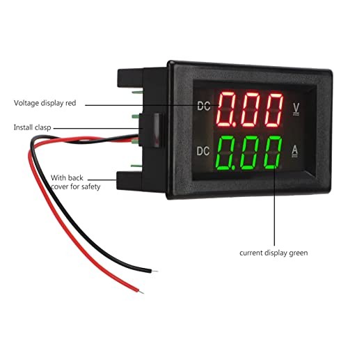 Voltage Current Display Meter YB4835VA Digital Voltmeter Ammeter DC 600V 100A