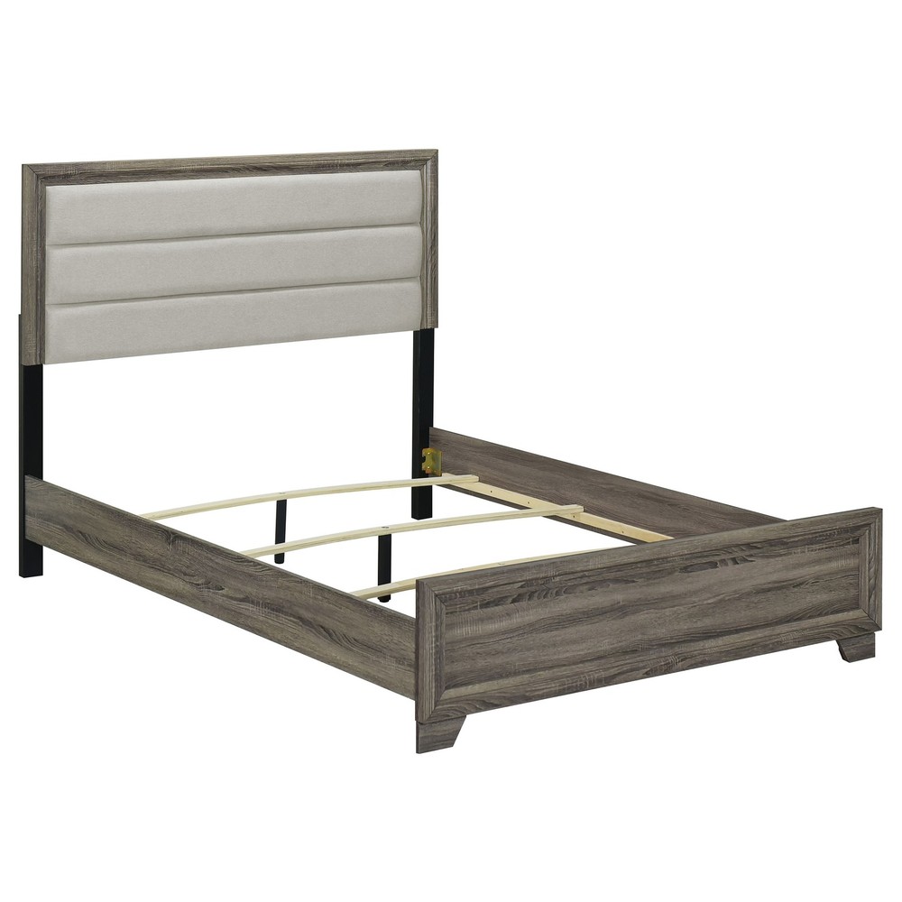 Coaster Wright 5-Piece Transitional Wood Eastern King Bedroom Set in Brown Oak