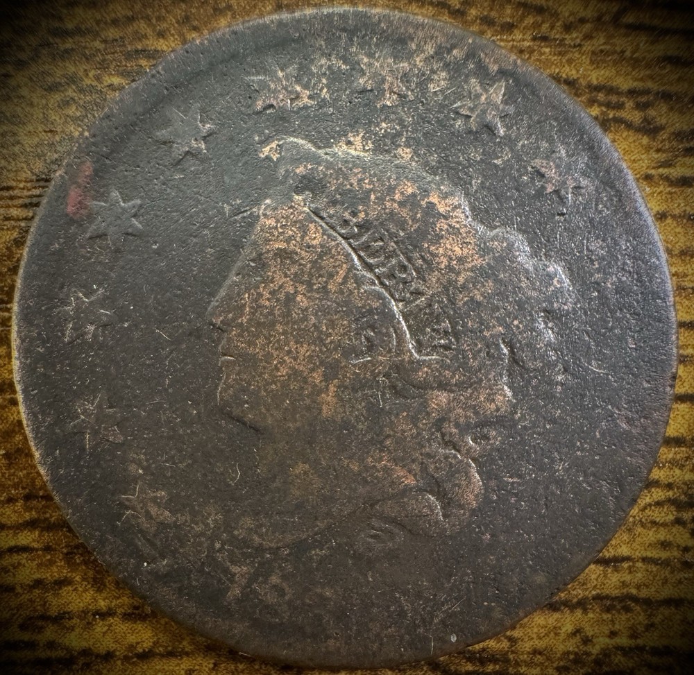 1838 Large Cent Coronet Head Matron Style