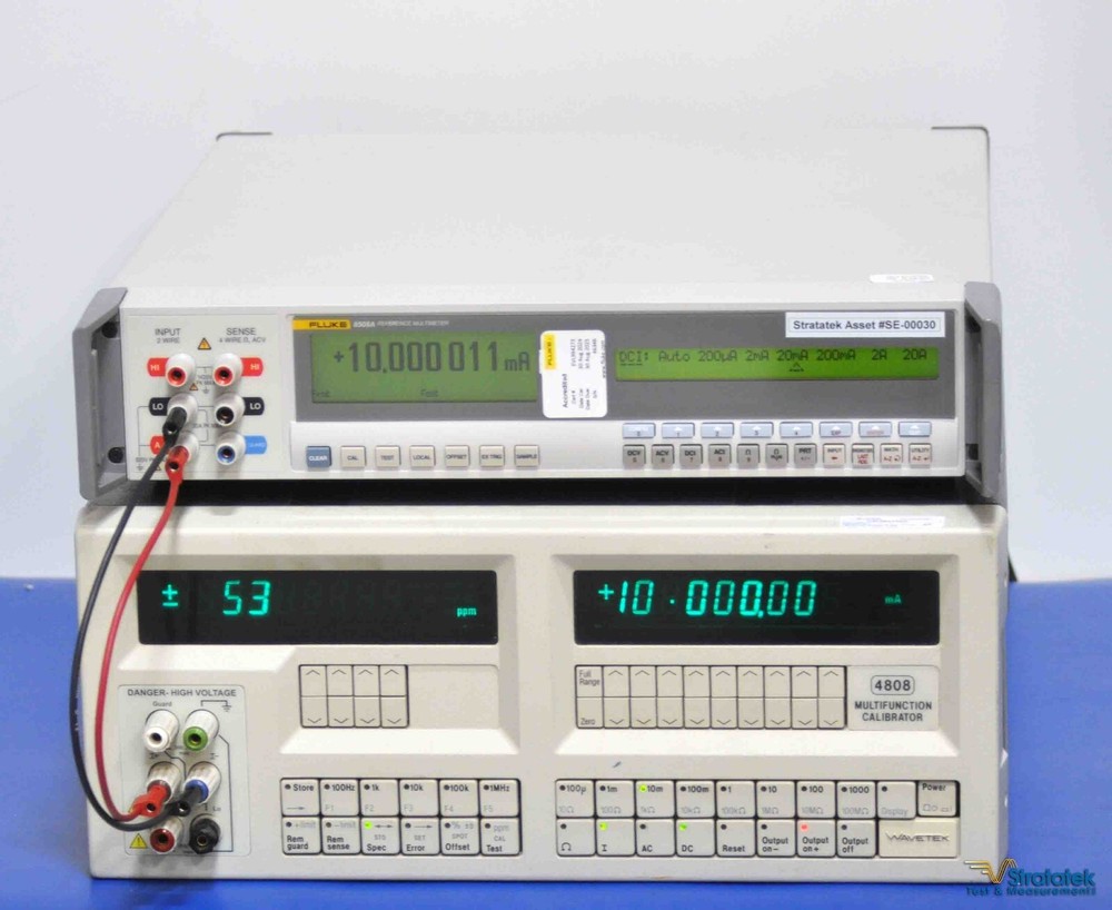 Wavetek 4808 Multifunction Calibrator 200V 2A DC NIST Calibrated Datron 230V