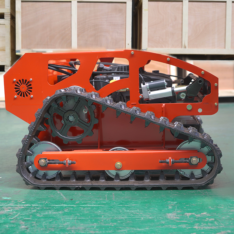 Remote control automatic lawn mower 9hp 45° climbing adjustable mowing height