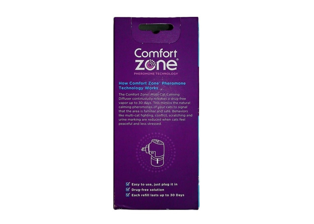 COMFORT ZONE MULTI-CAT DIFFUSER REFILLS FOR CATS AND KITTENS 3-PACK