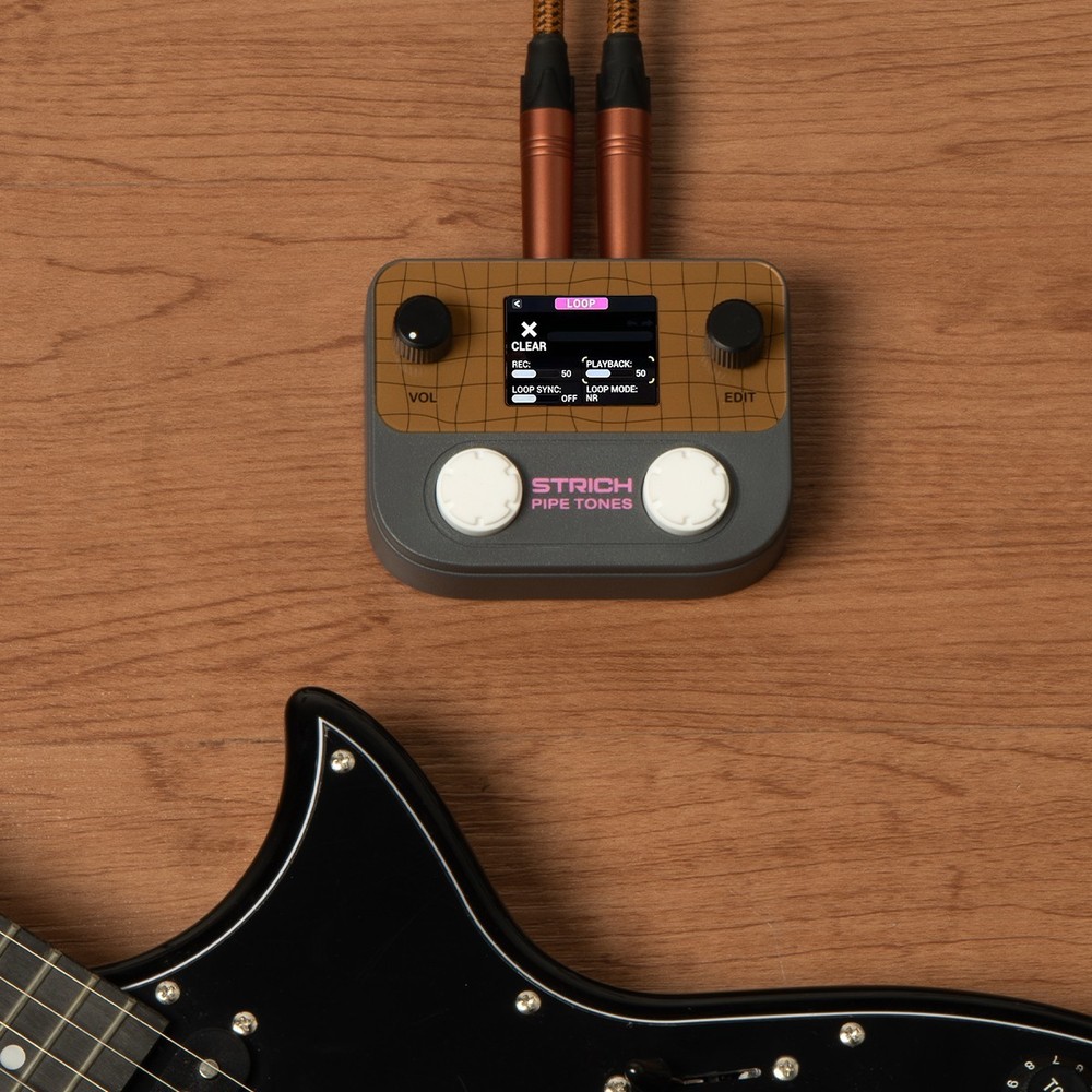 STRICH Pipe Tones Pocket Multi-Effects Processor with Foot Pedal (Dark Gray)