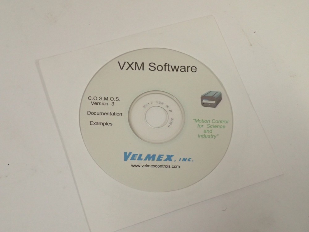 VELMEX VXM C.O.S.M.O.S. VERSION 3 SOFTWARE - COMPUTER OPTIMIZED STEPPER MOTOR OS