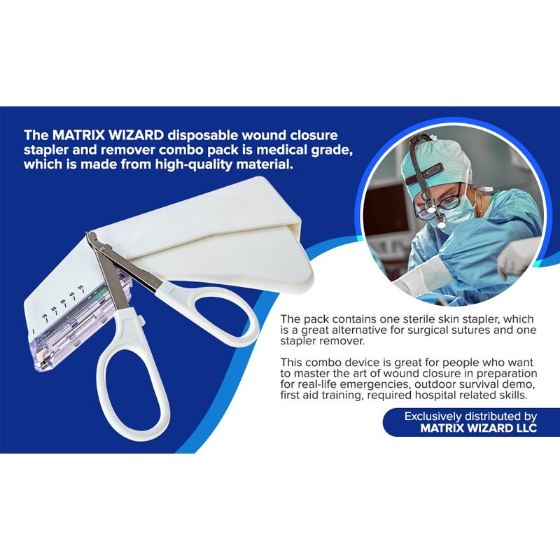 Medical Surgery Skin Stapler Stitching Machine Disposable Sterilized Nail Puller