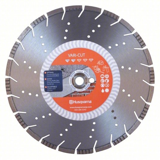 Husqvarna Vari-Cut  12-inch Segmented Diamond Blade Asphalt & Green Concrete S85