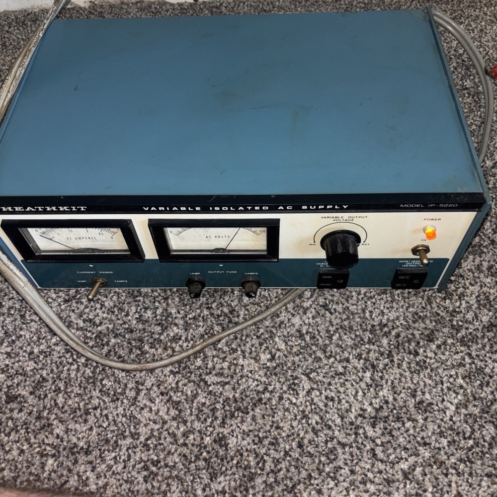 Heathkit IP-5220 Variable Isolated AC Power Supply - Powers On, Untested