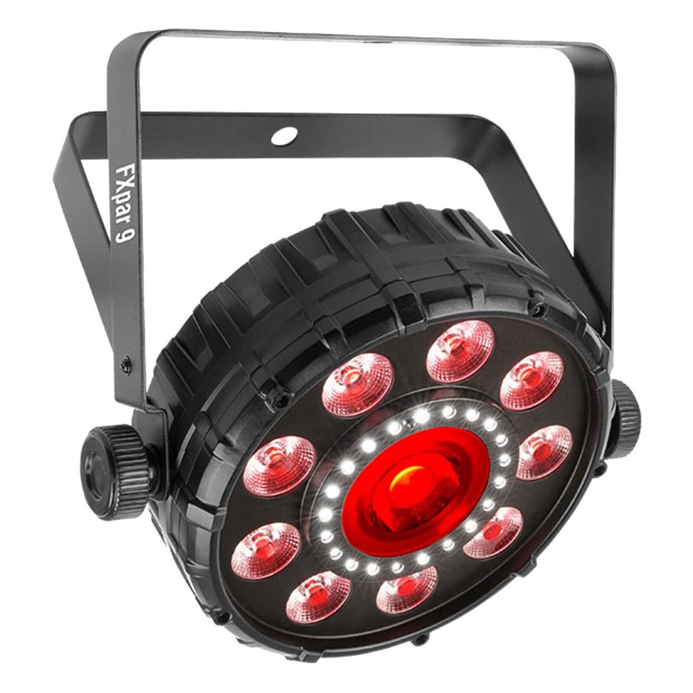 Chauvet DJ FXpar 9 Compact Multi Effect Par Light (2-pack) with Case & DMX Cable