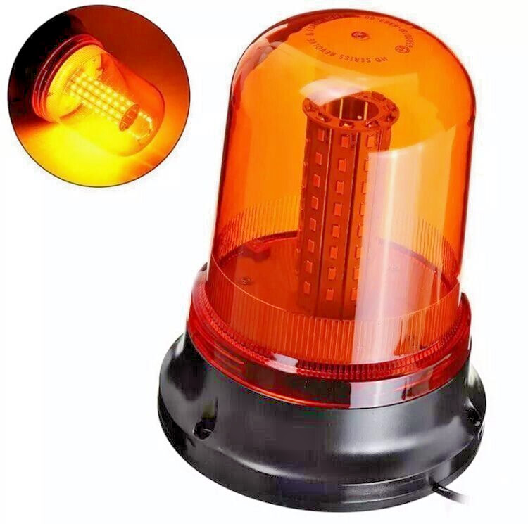Universal LED Emergency Beacon Light – Rotating Effect, Strobe, 10–30V, 200mm