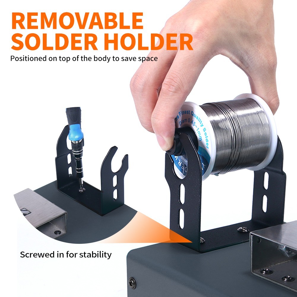 928DT-II 230W Auto Feed Digital Soldering Station with Tin Wire Feeder Soldering