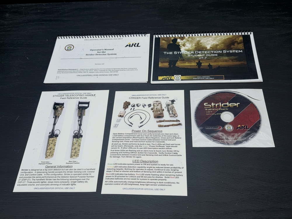 Strider Hands-Free Metal Detection System with Accesories