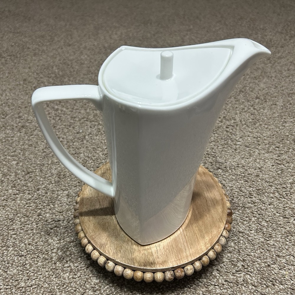 RARE Sant' Andrea White Triangular Teapot Royal Bone China