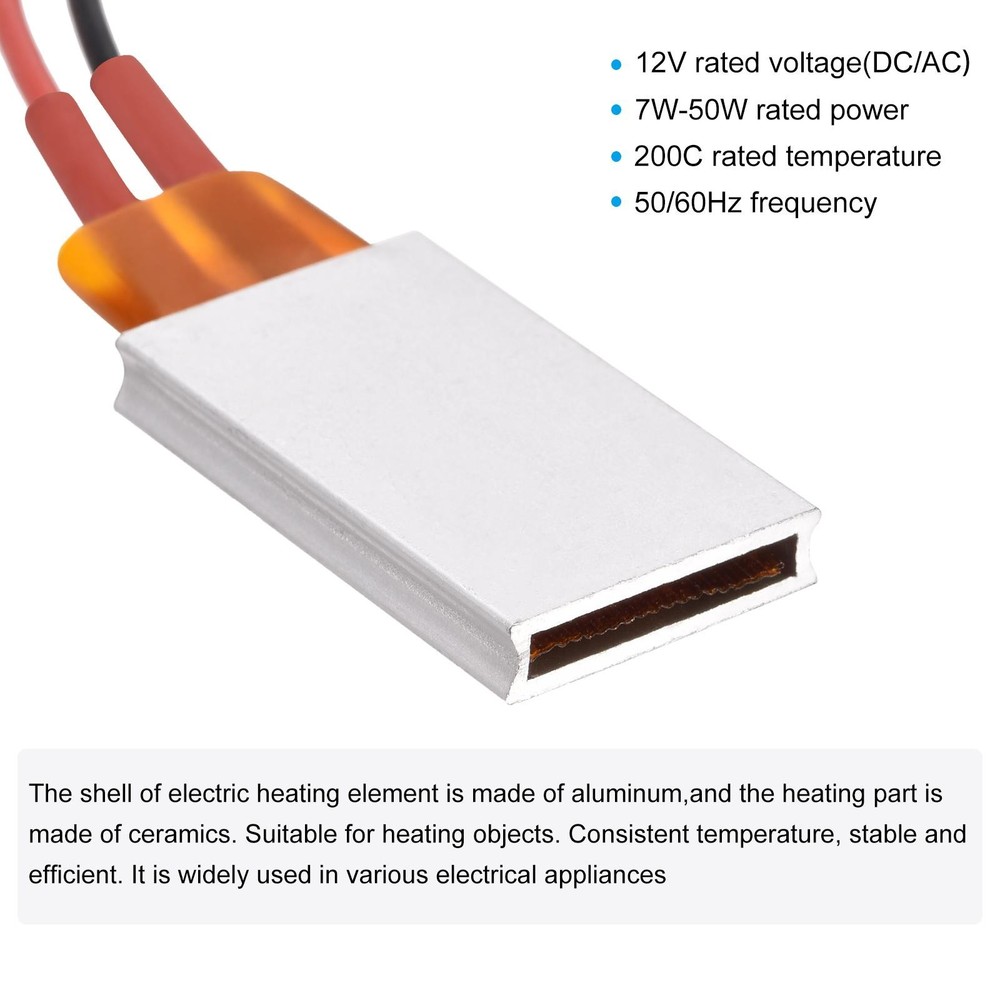 Heating Element 12V 7W-50W 200C Consistent Temperature Ceramic 2pcs