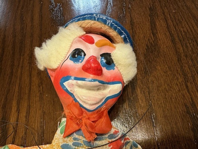Vintage Clown Marionette Puppet